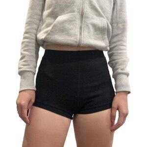 Aerie Offline Ribbed Black Shorts Size Small / Petite